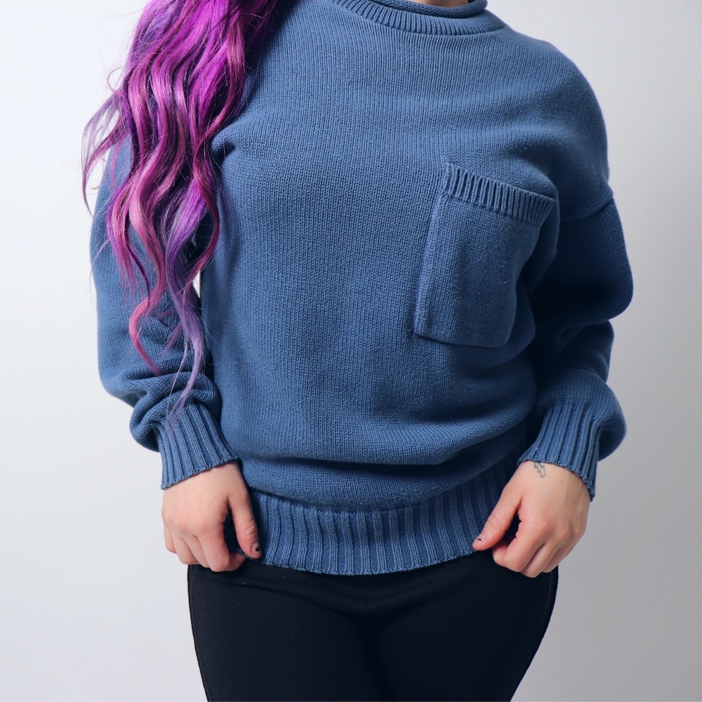1990s Vintage LizWear Petites Pocket Sweater